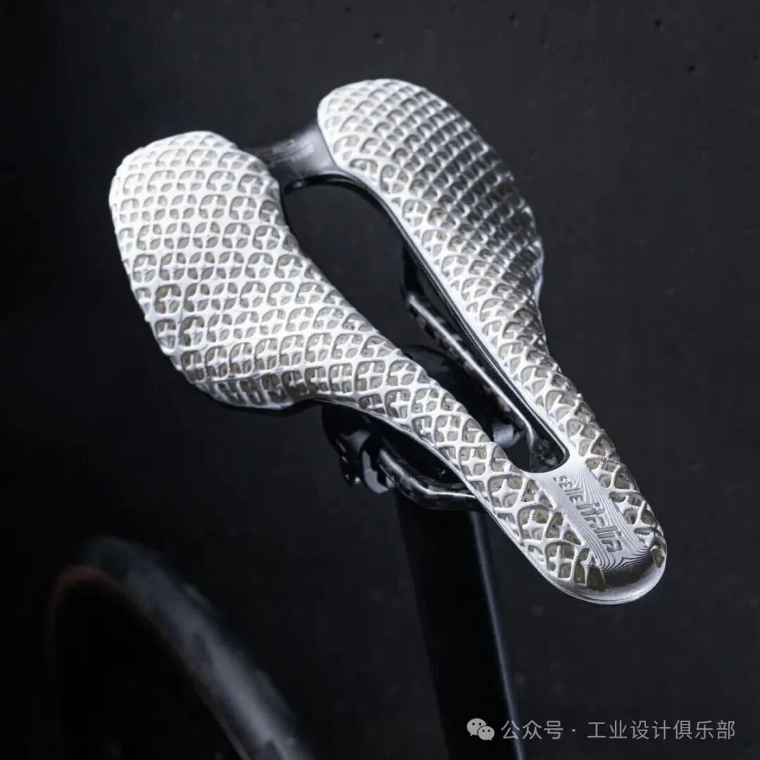 银色蜂窝纹理坐垫侧面整体效果