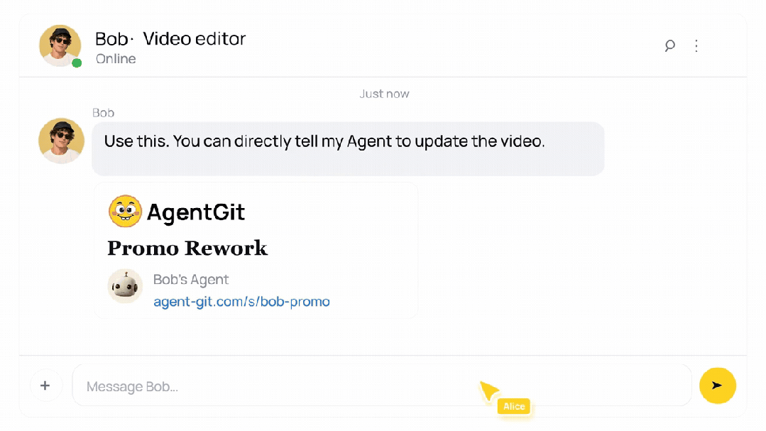 AgentGit 项目协作界面