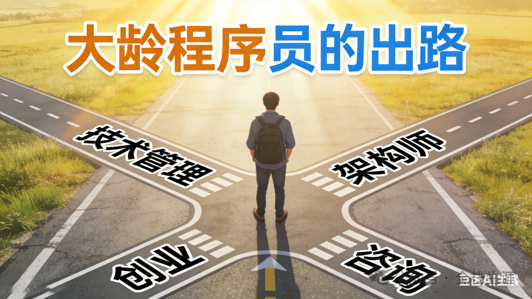 大龄程序员职业转型方向示意图