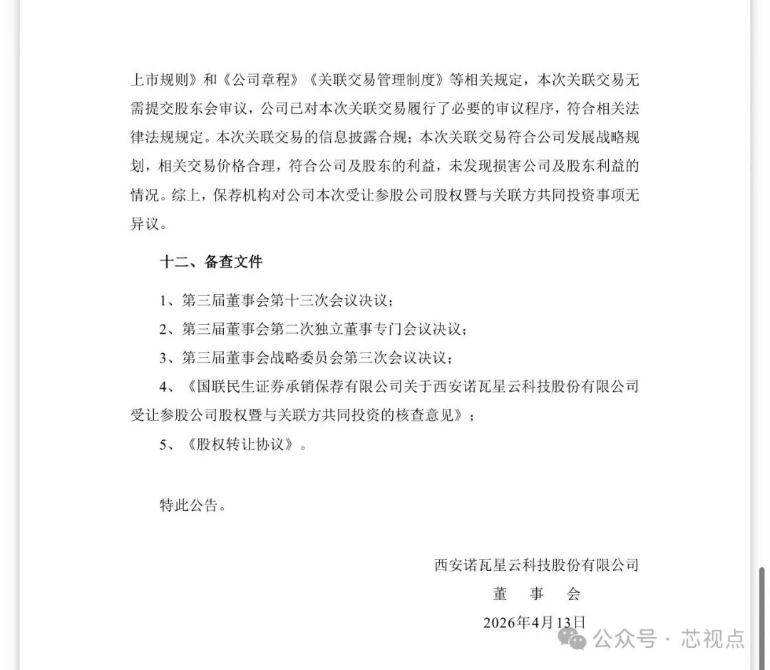 备查文件与公告落款