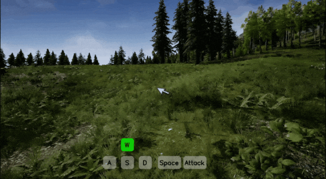 AI在游戏场景中自主探索的数据采集示意