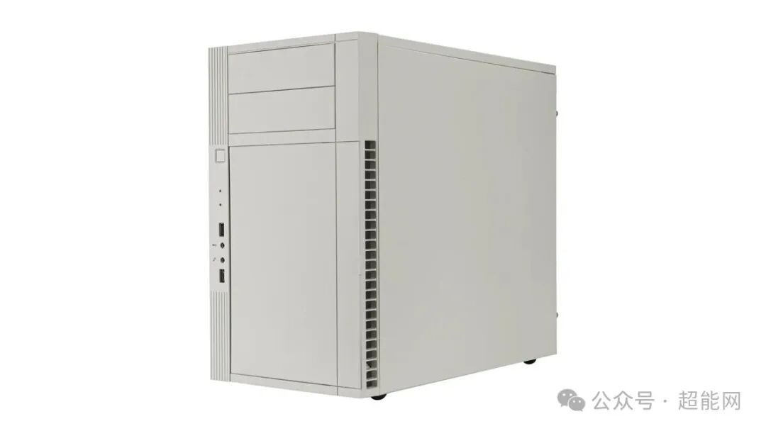 银昕PS07 Retro白色机箱正面接口及装饰细节