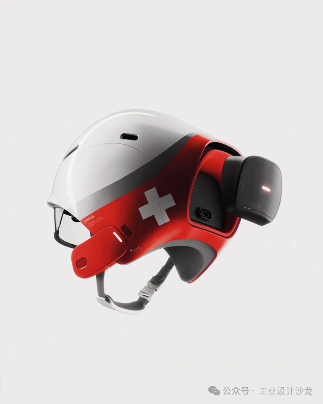 带设备模块的AROUS头盔设计