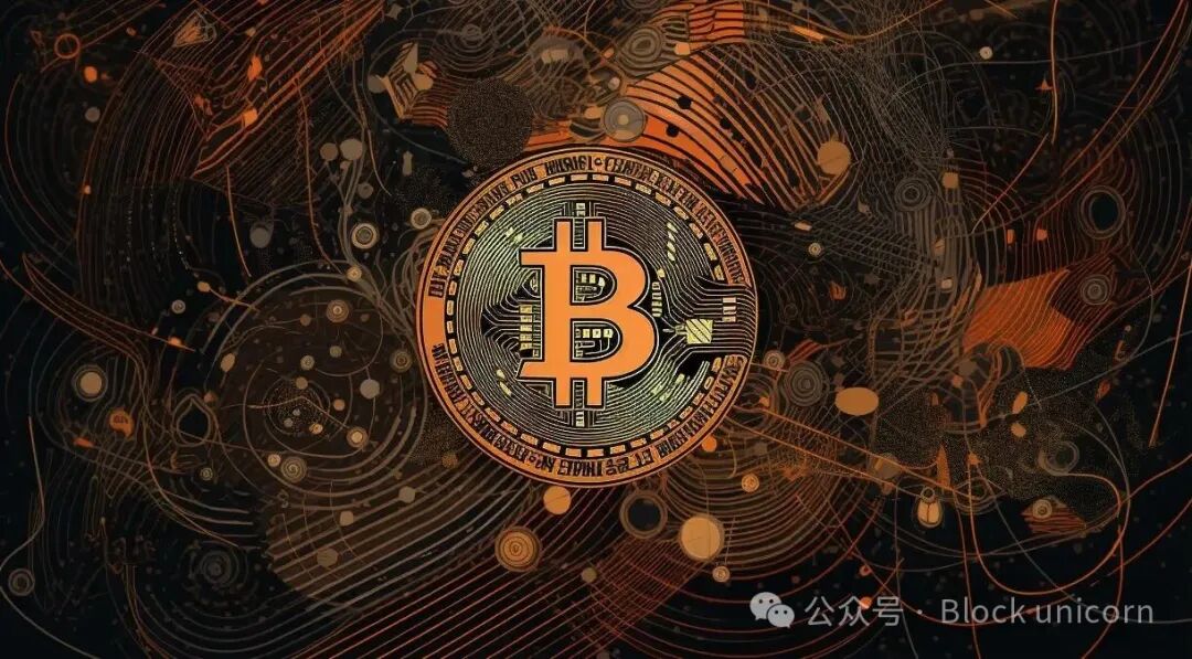 比特币与区块链技术概念图