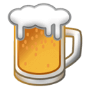 一个卡通啤酒杯图标，象征放松与庆祝