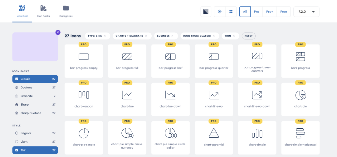 Font Awesome图标浏览界面截图