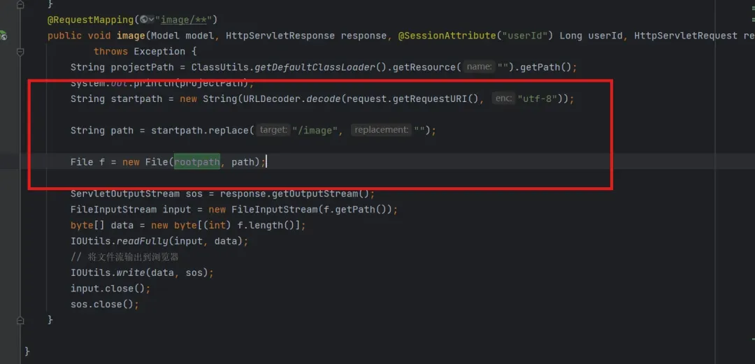 文件路径拼接逻辑代码