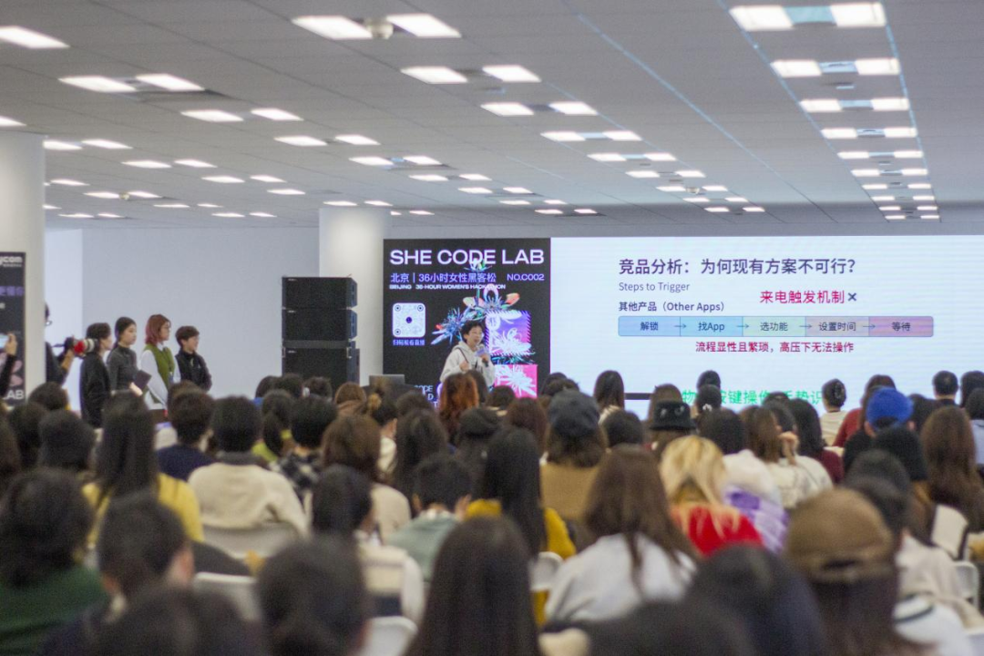 面向女性开发者的黑客松现场