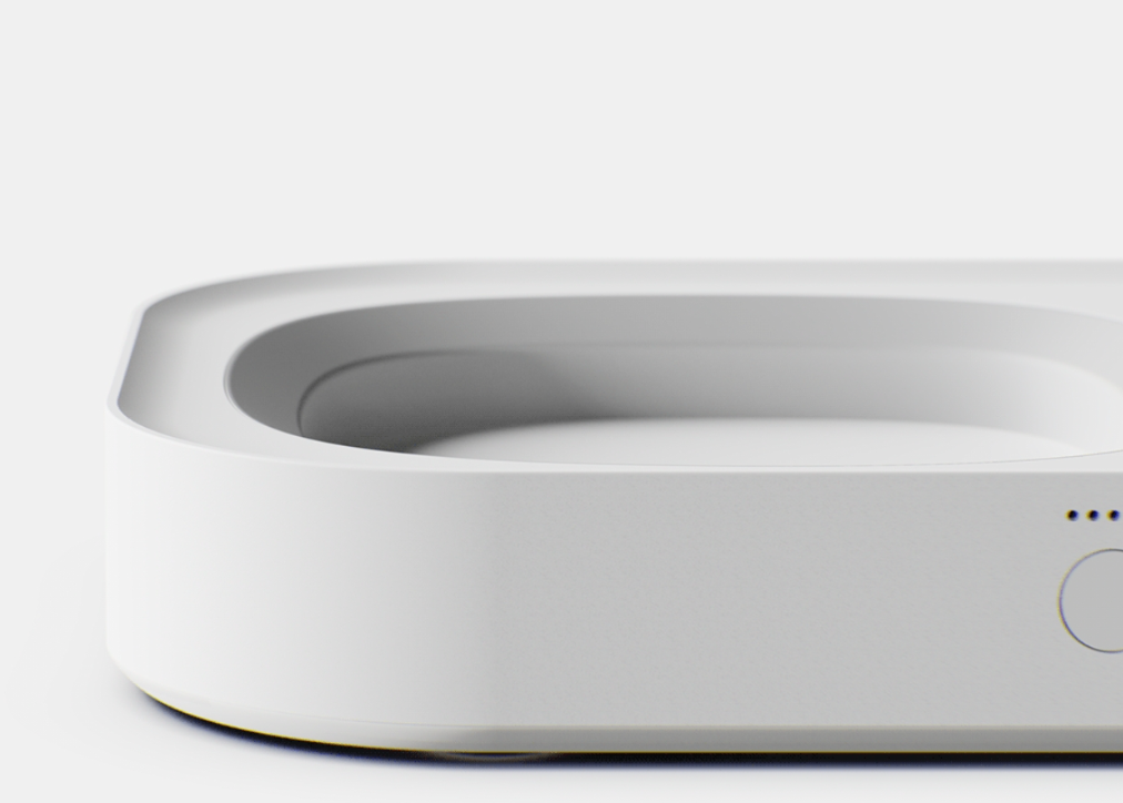 Breathe: on加湿器设备局部按钮特写