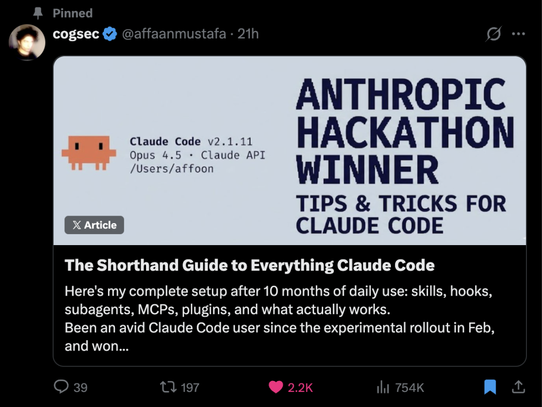 Claude Code Hackathon Winner Post