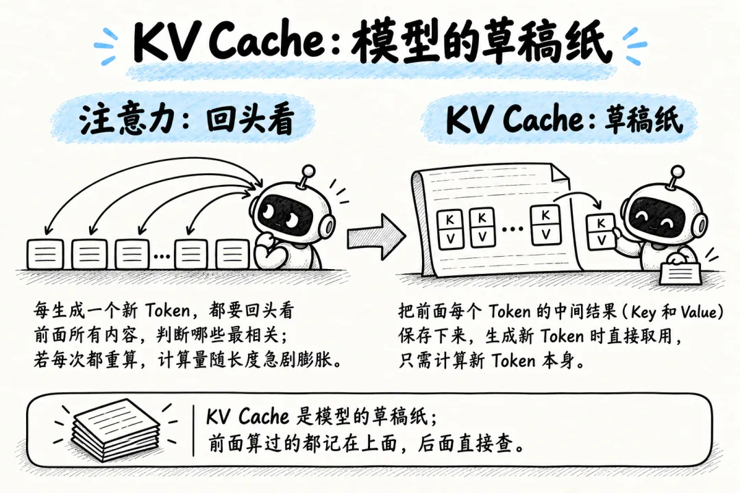 KV Cache作为模型草稿纸的工作原理