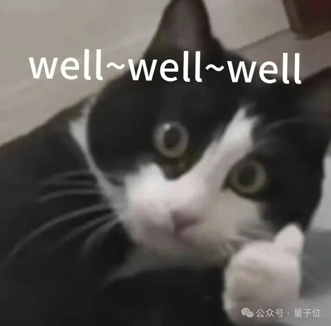 表情困惑、抬起前爪的黑白猫