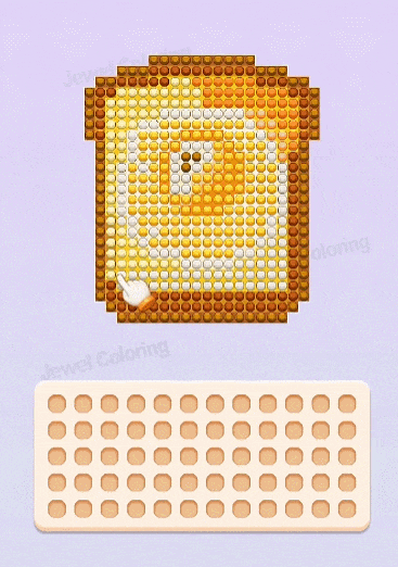 Jewel Coloring游戏填色过程动态图