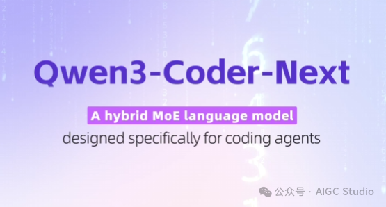 Qwen3-Coder-Next: A hybrid MoE language model designed specifically for coding agents