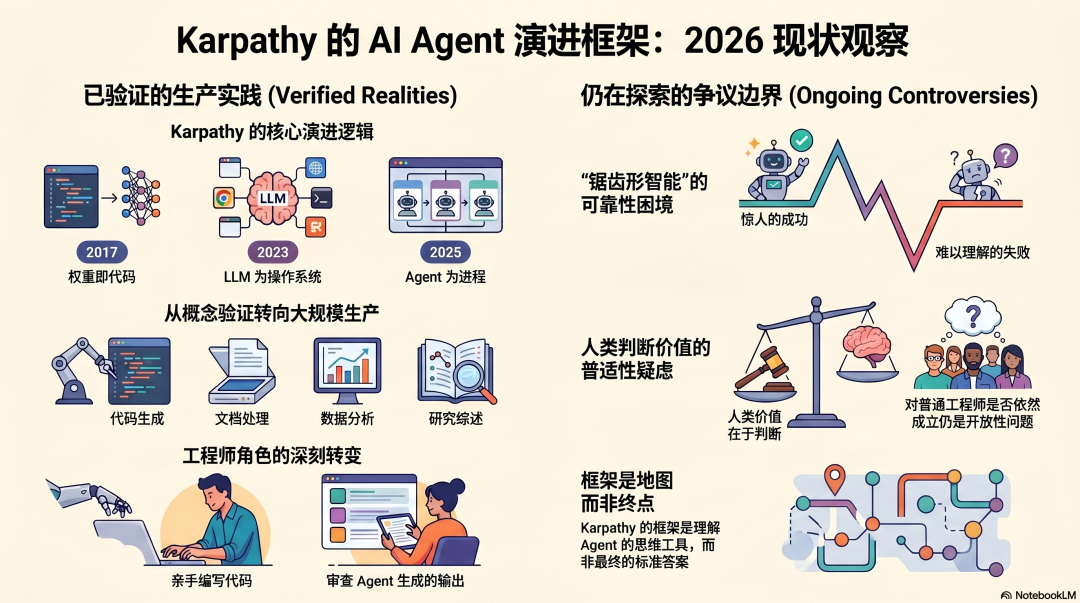 Karpathy的AI Agent演进框架：2026现状观察