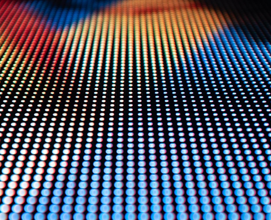 OLED像素点发光效果图