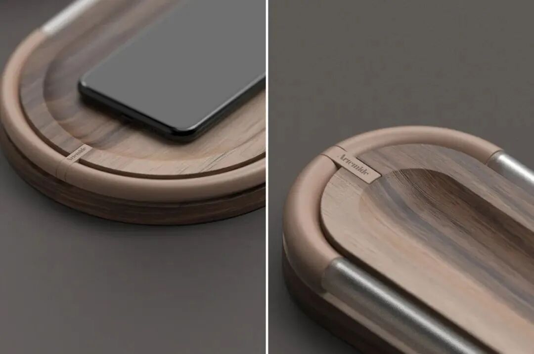 木质无线充电器产品图