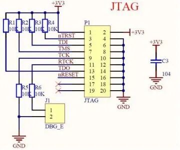 ARM JTAG仿真接口电路原理图