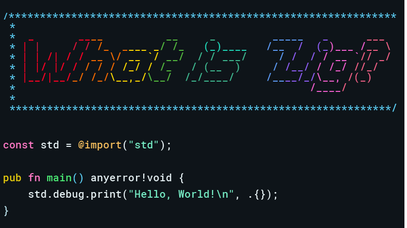 Zig 语言代码示例