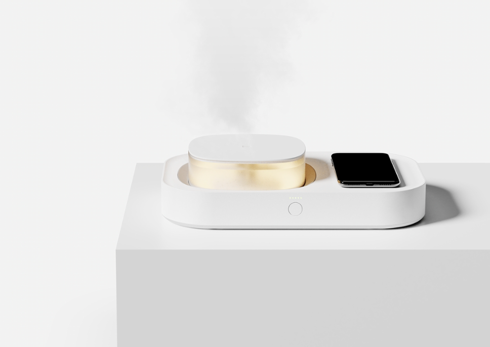 Breathe: on加湿器无线充电底座特写
