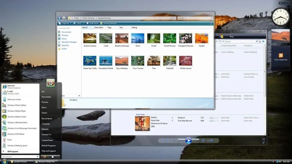 经典的Windows XP界面