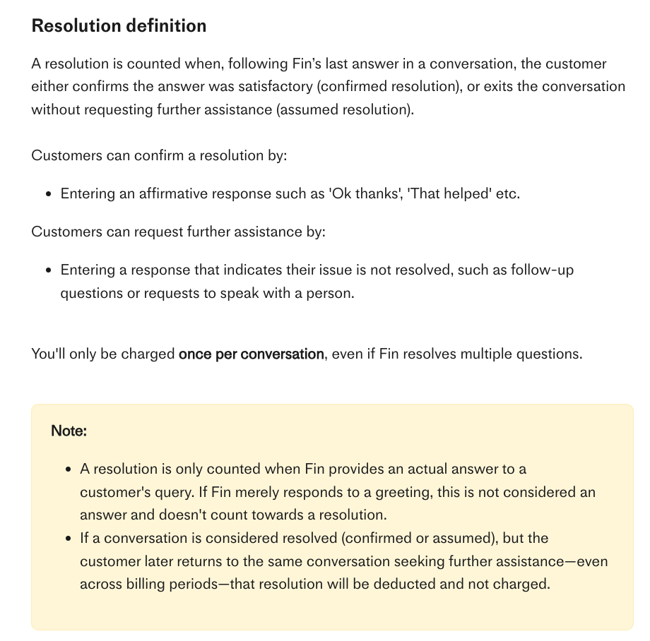 Intercom对“解决”的定义说明