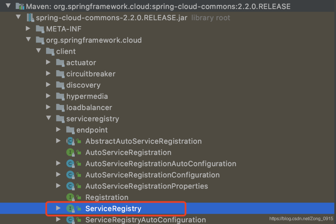 Spring Cloud Commons 中的 ServiceRegistry