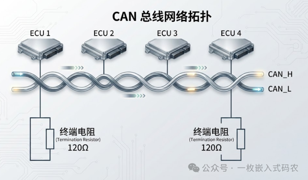 CAN 总线网络拓扑