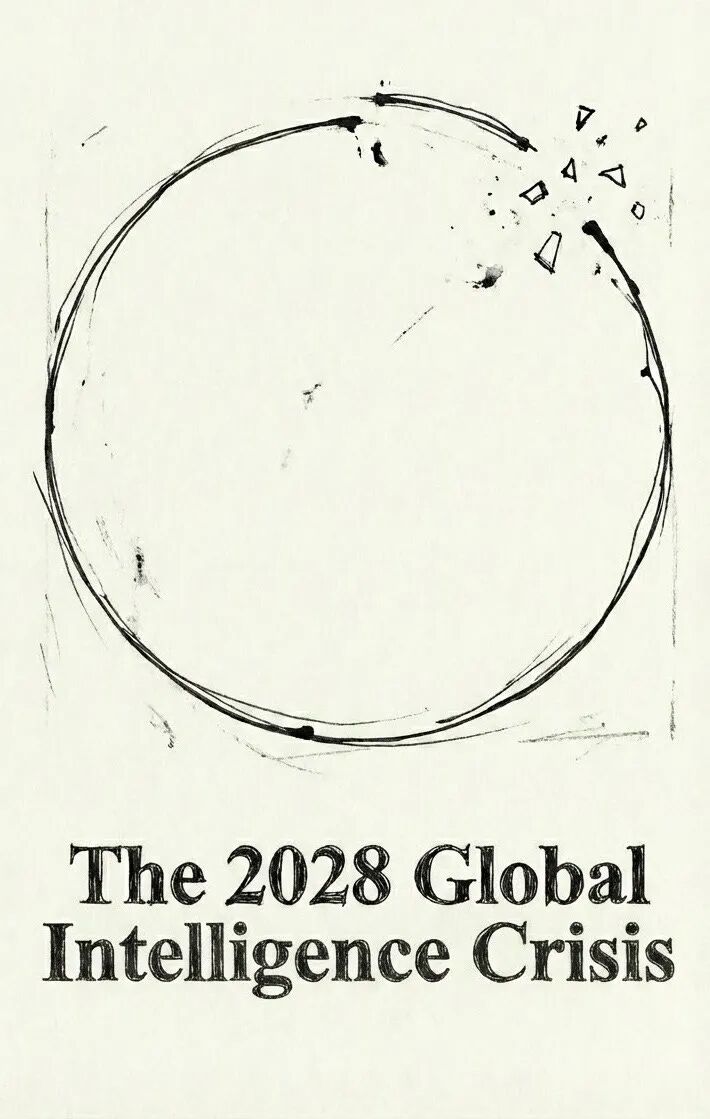“The 2028 Global Intelligence Crisis” 标题概念图