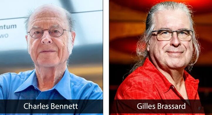 图灵奖得主Charles Bennett与Gilles Brassard的肖像