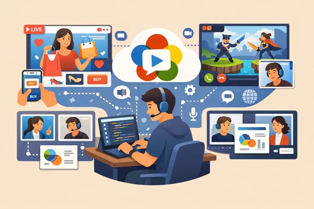 WebRTC应用场景示意图