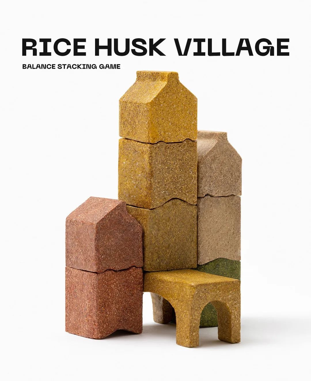 RICE HUSK VILLAGE 平衡堆叠游戏包装