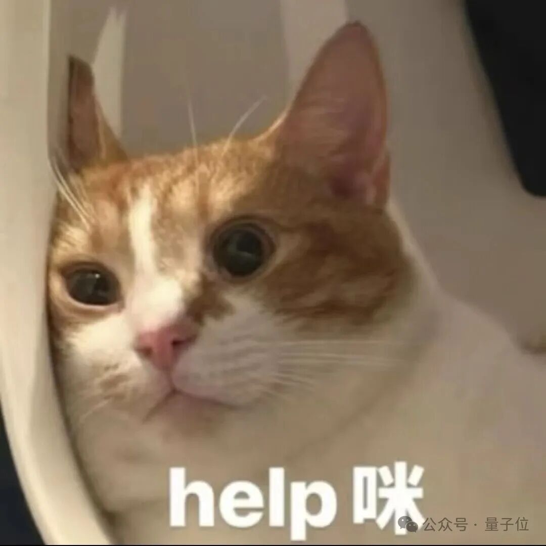 惊恐的猫配文help咪
