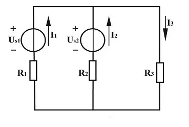 支路电流法示例电路图