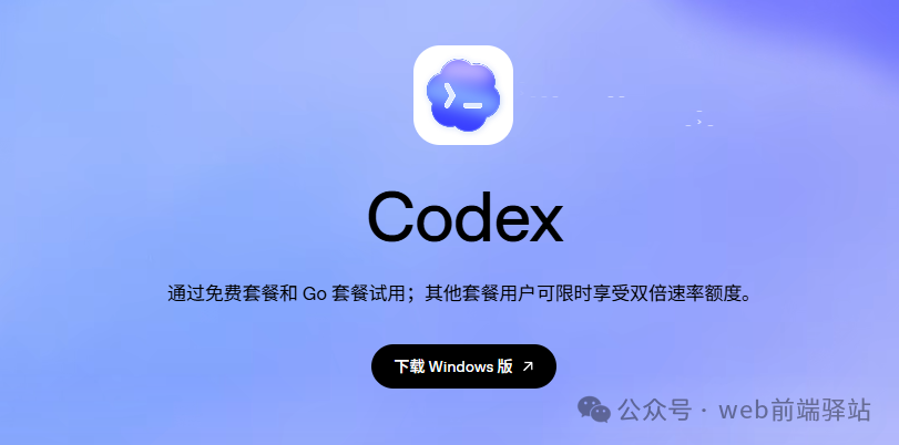Codex应用软件宣传页面