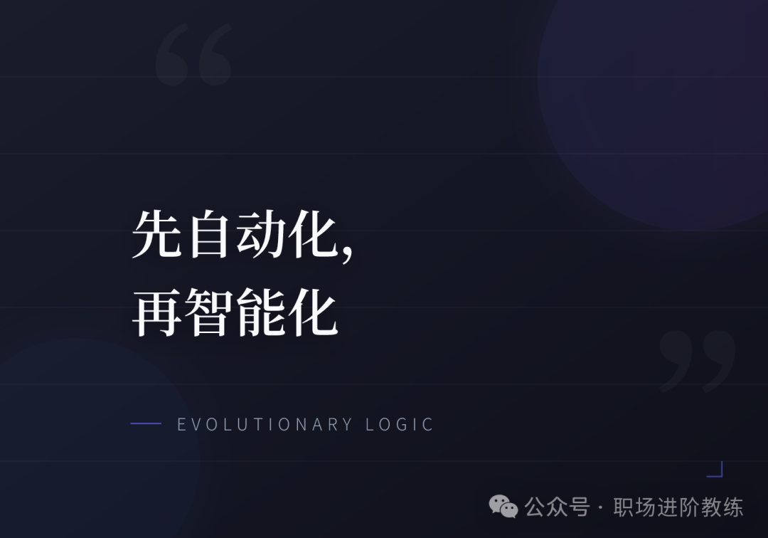 先自动化再智能化原则图