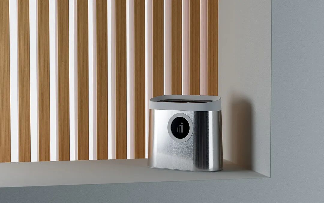 银色圆柱形智能设备