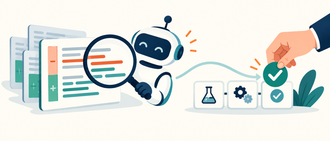 AI 机器人检查代码并提交审查徽章