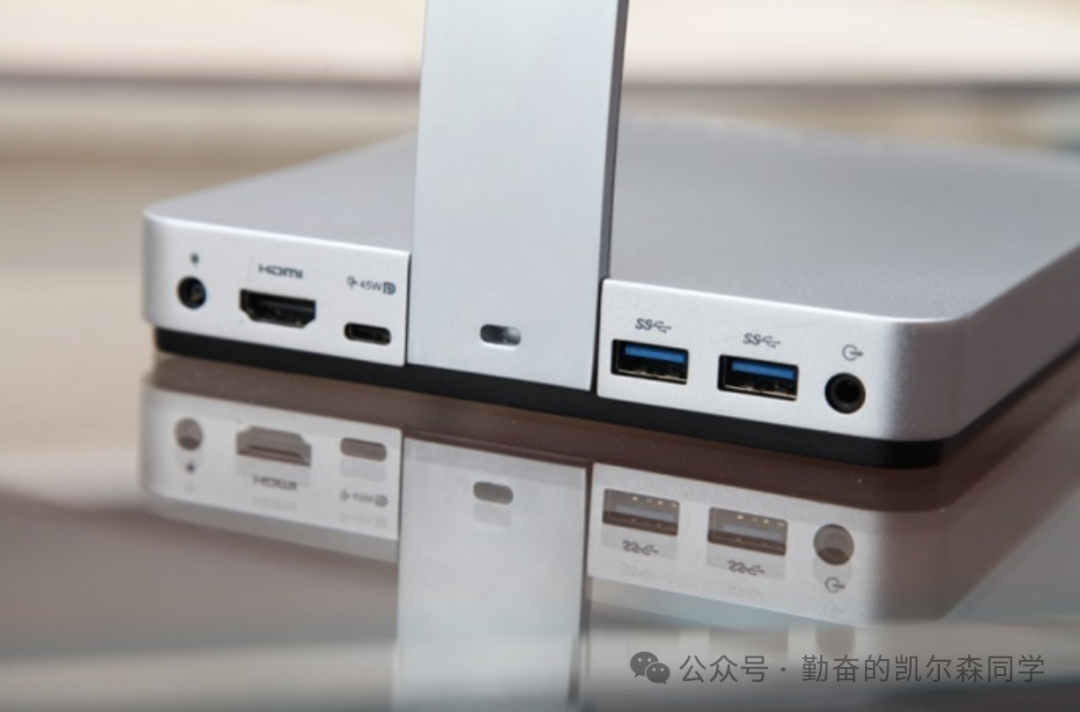 戴尔S2718D底座接口特写