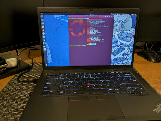 Ubuntu 桌面环境与终端窗口展示