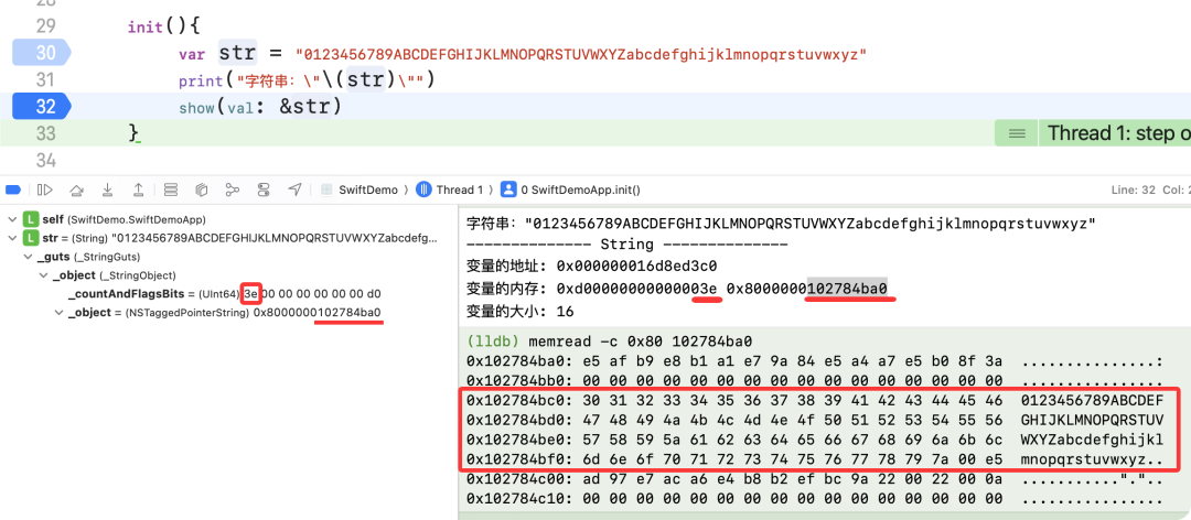 超长大字符串内存分析