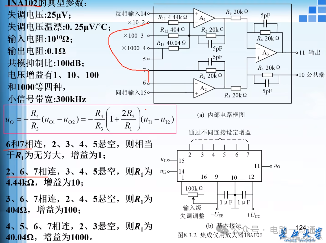 INA102集成仪表放大器