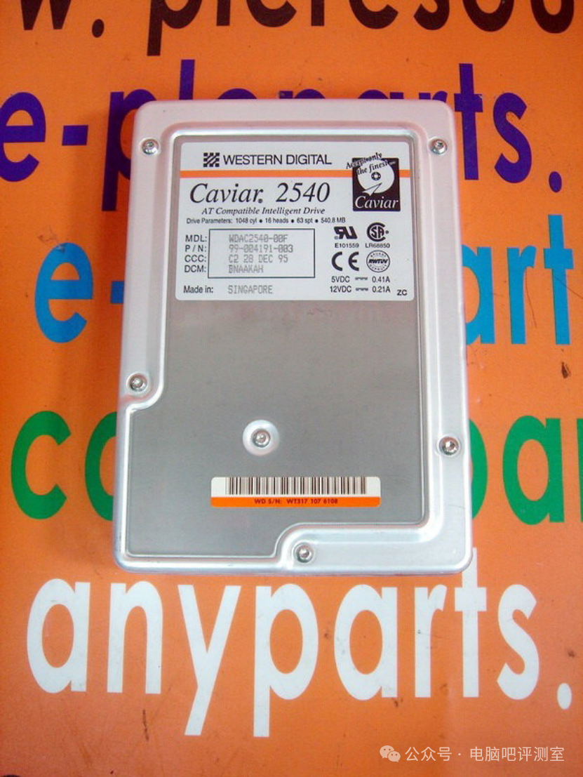 西部数据Caviar 2540 540MB机械硬盘