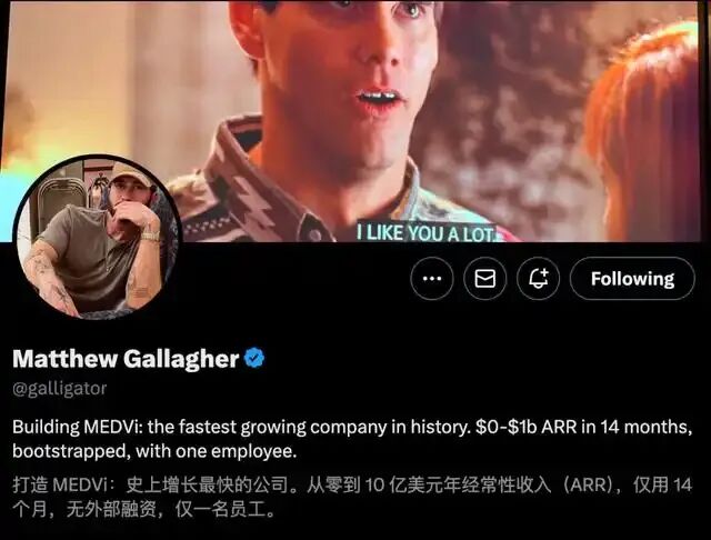 Matthew Gallagher的个人社交媒体主页