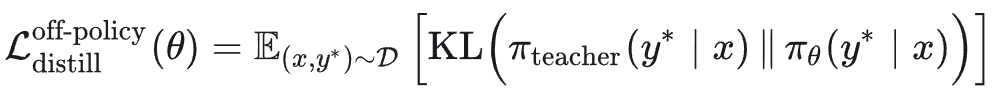 离策略蒸馏损失函数公式