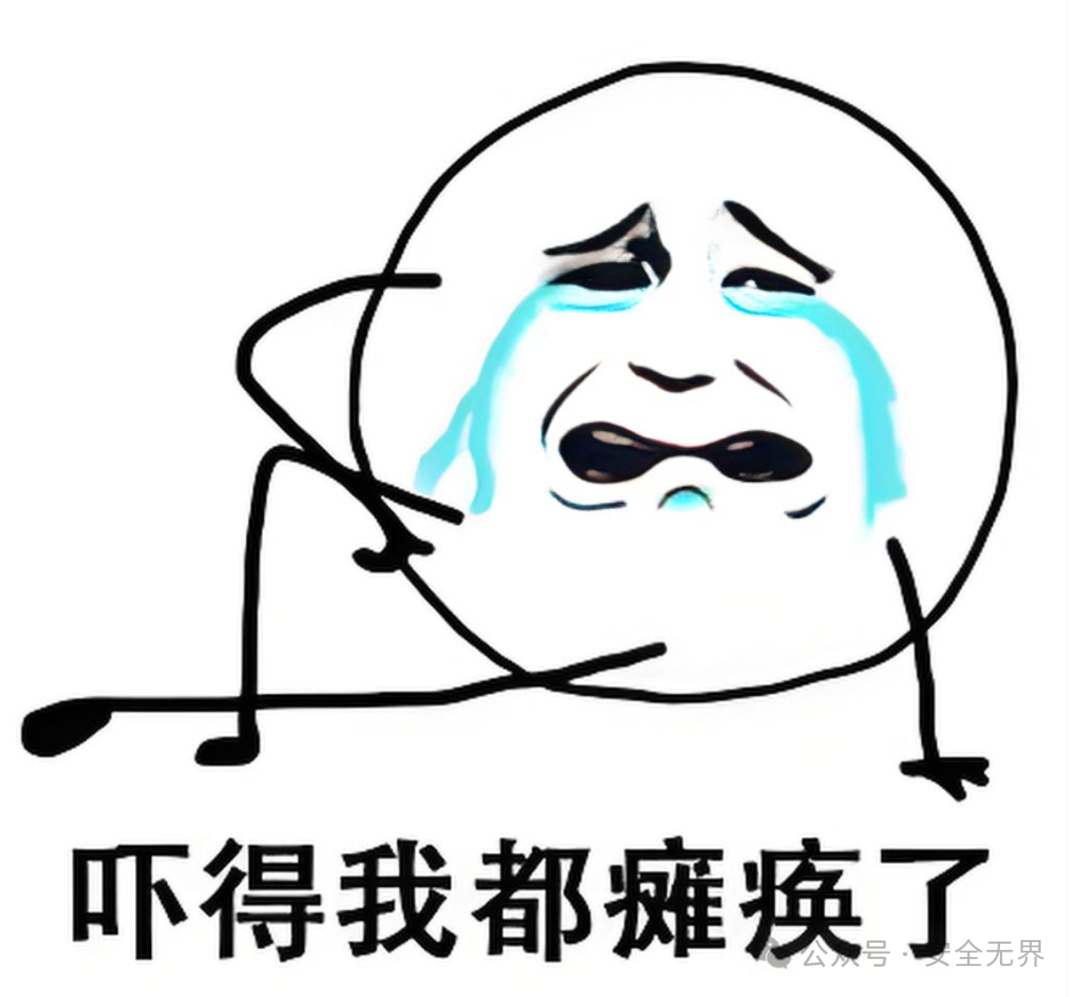 发现安全漏洞时的惊恐表情包