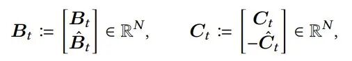 转换后的B_t和C_t向量定义