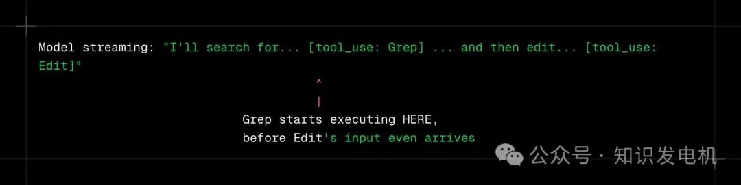 流式工具执行时间线
