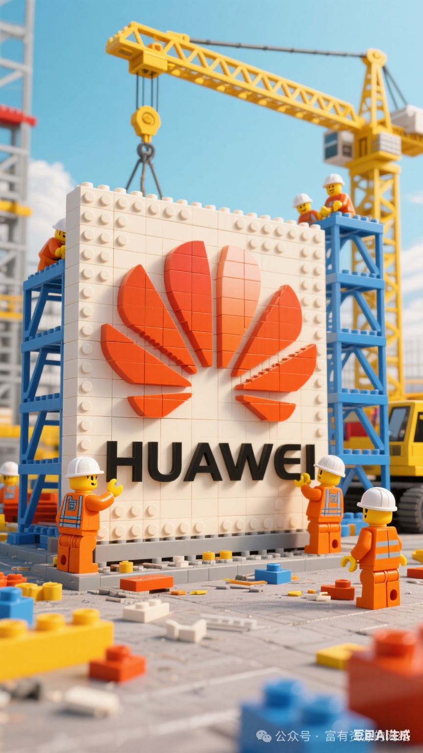 乐高风格华为品牌施工现场